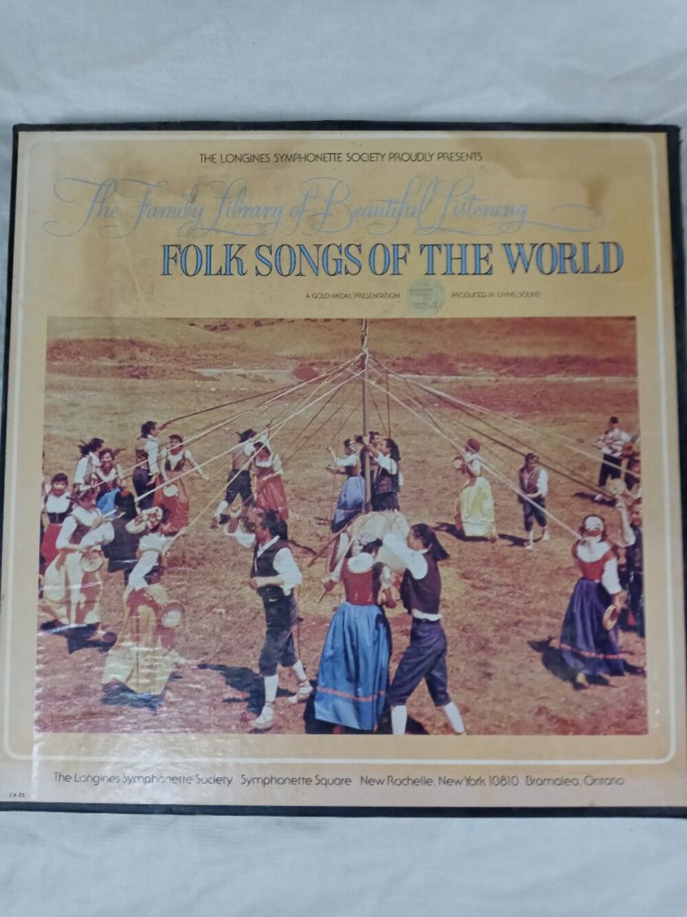 Retro Rare Vintage 3 Folk Songs of the World Recorder Album Vinyl LP in New Cond